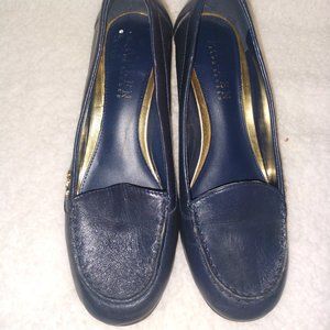Ralph Lauren Navy Loafers,  SZ 6B